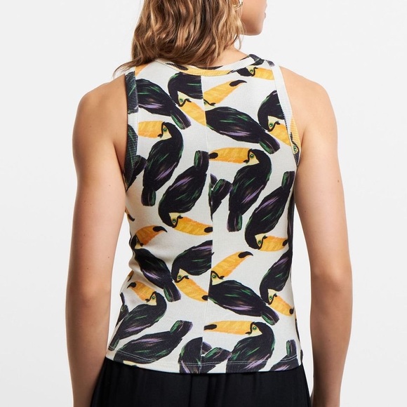 Toucan print tank top - Picture 2 of 6